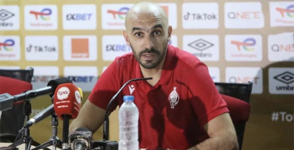 الركراكي: "المواجهة ضد الأهلي ستكون صعبة لكن الحظوظ ستكون متساوية بين طرفي النهائي"