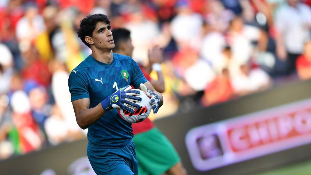 ياسين بونو في المباراة الودية ضد المنتخب الأمريكي