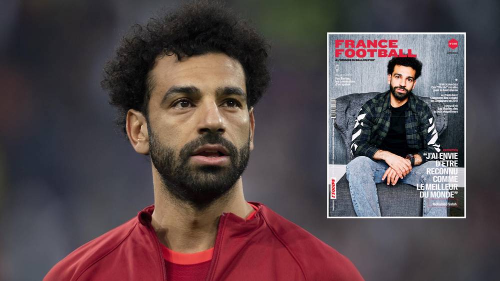 النجم المصري محمد صلاح يصرح لمجلة فرانس فوتبول أرغب في أن يتم الاعتراف بي كأفضل لاعب في العالم