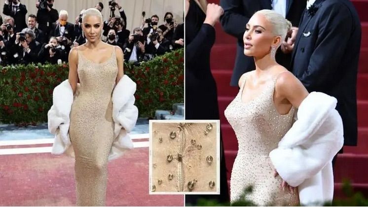 كيم كارداشيان "تدمر" فستان مارلين مونرو "الأغلى في العالم"