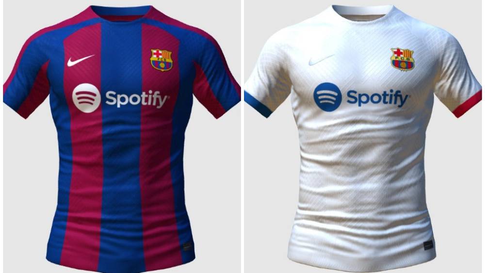 تسريب أول صور لقمصان نادي برشلونة في الموسم المقبل 2023-24