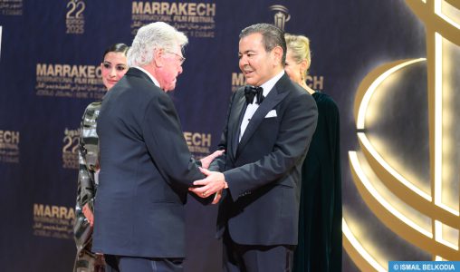 صاحب السمو الملكي الأمير مولاي رشيد يترأس حفل عشاء أقامه جلالة الملك بمناسبة الافتتاح الرسمي للدورة 22 للمهرجان الدولي للفيلم بمراكش